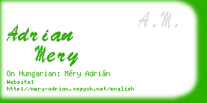 adrian mery business card